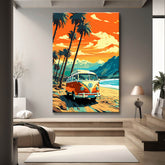 VW Bulli California Painting by Numbers
